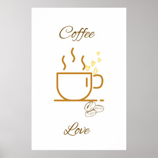 Poster Imprimer l'art de l'amour du café