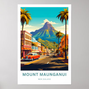 Poster Imprimer Le Mont Maunganui Nouvelle-Zélande