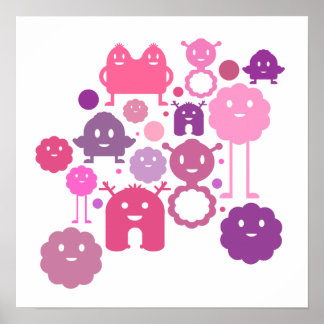 Poster Imprimer les monstres !