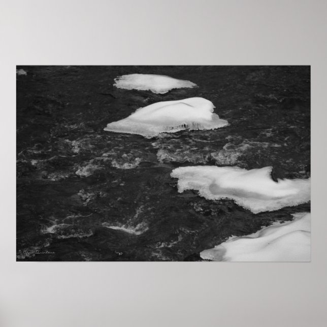 Poster Imprimer les roches de glace (Devant)