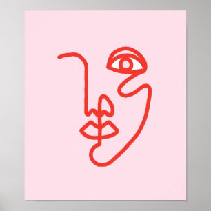 Poster Imprimer l'image de la face de ligne