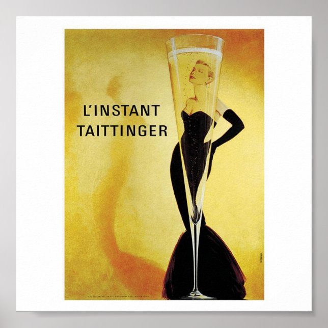 Poster Imprimer l'instantané Taittinger (Devant)