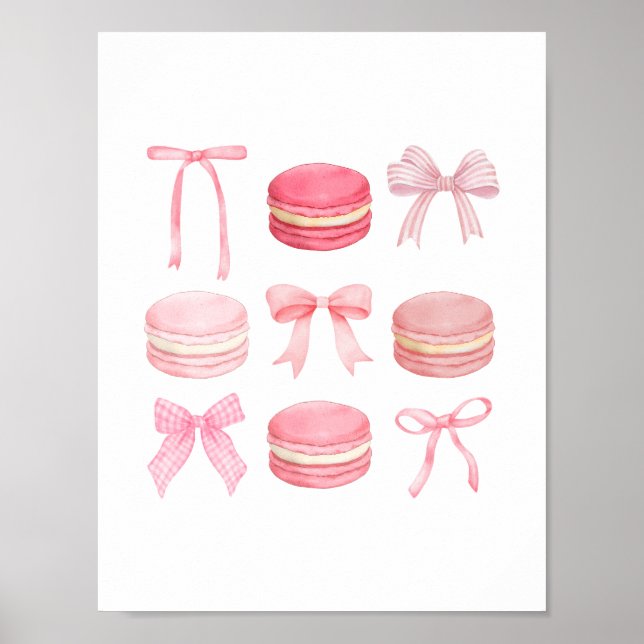 Poster Imprimer Macaron Bow (Devant)