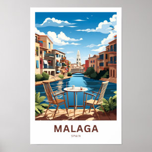 Poster Imprimer Malaga Espagne