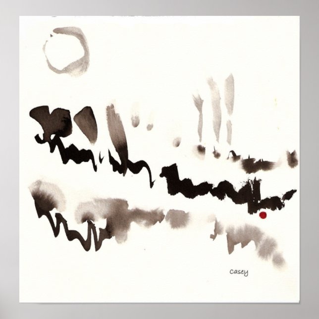 Poster Imprimer Moon Forest Art (Devant)