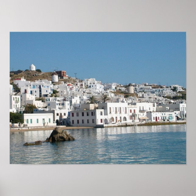 Poster Imprimer Mykonos Grèce (Devant)