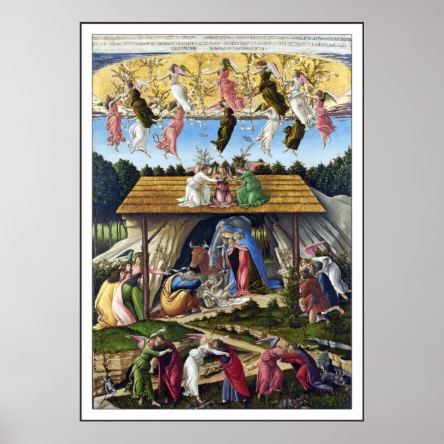 Poster Imprimer : Nativité mystique de Sandro Botticelli (Devant)