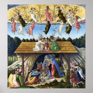 Poster Imprimer : Nativité mystique (détail) par Botticel