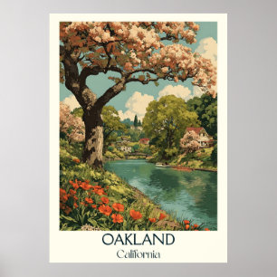 Poster Imprimer Oakland California Art   Lakeside