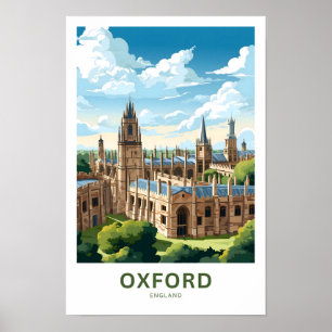 Poster Imprimer Oxford England Travel