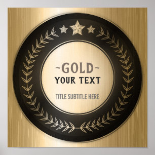 Poster IMPRIMER PERSONNALISÉE do-it-yourself MÉDAILLE Gol