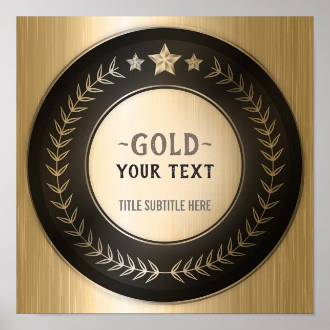 Poster IMPRIMER PERSONNALISÉE do-it-yourself MÉDAILLE Gol (Devant)