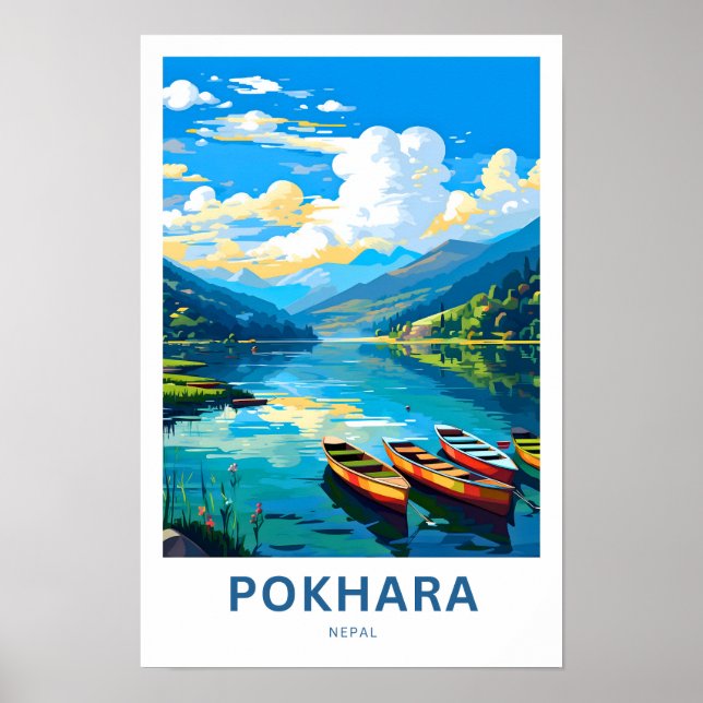 Poster Imprimer Pokhara Nepal Travel (Devant)