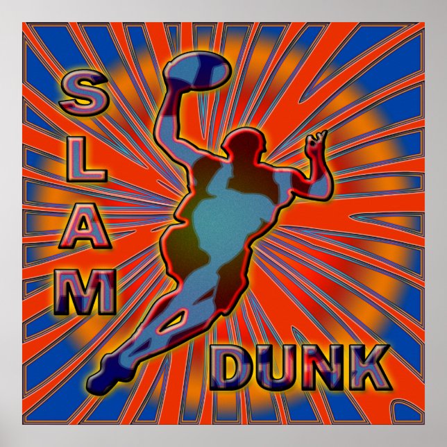 POSTER IMPRIMER POSTE DE BASKETBALL SLAM DUNK (Devant)