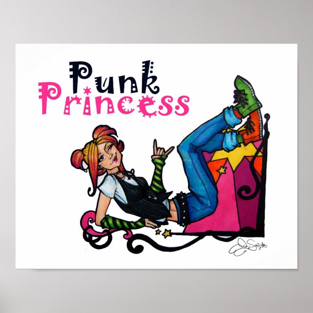 Poster Imprimer "Punk Princess" (Devant)