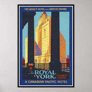 Poster Imprimer Retro Vintage Image Voyage Canada