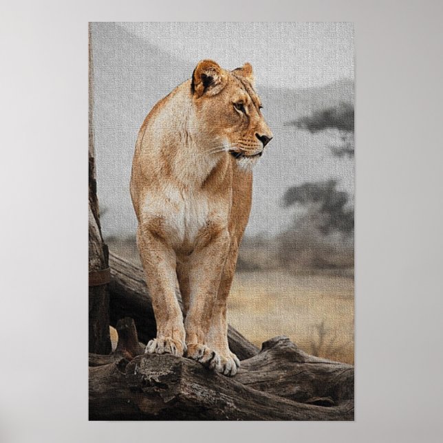 Poster Imprimer Royal Lioness (Devant)