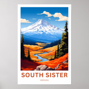 Poster Imprimer South Sister Oregon Travel