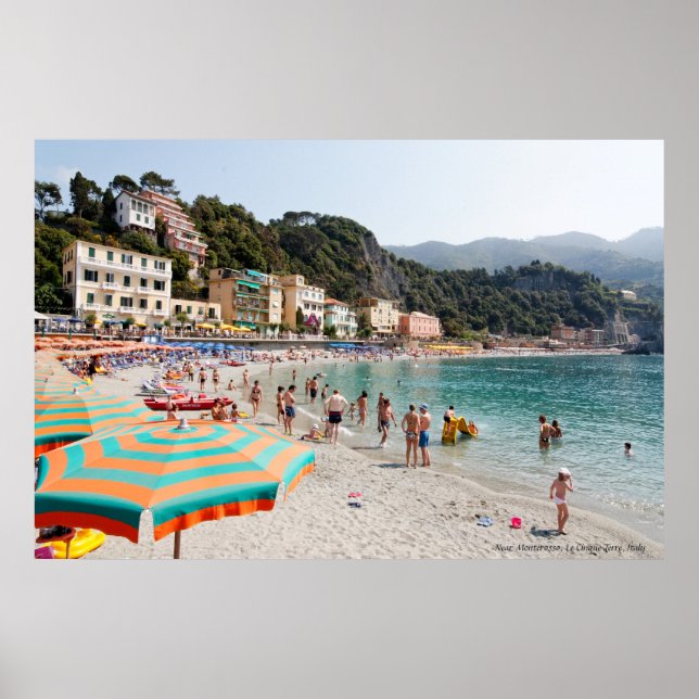 Poster Imprimer : Souvenirs de l'Italie - Le Cinque Terre (Devant)