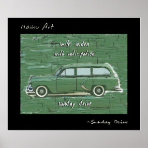Poster Imprimer Sunday Drive Haiku Art