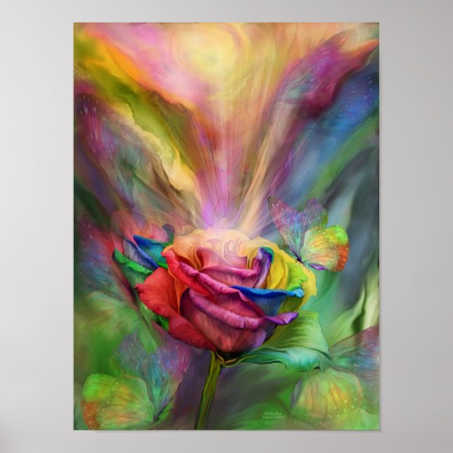 Poster / Imprimer sur le Rose de la guérison (Devant)