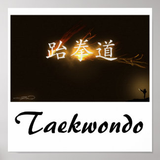 Poster Imprimer Taekwondo