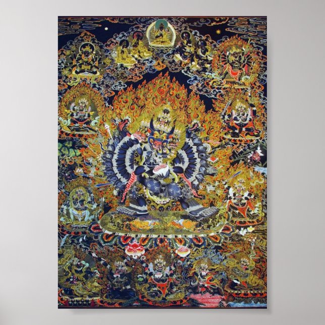 Poster Imprimer Thangka Yamantaka (Devant)