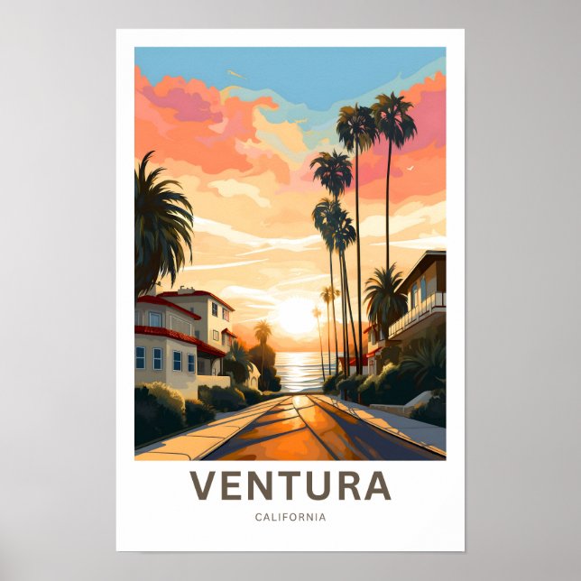 Poster Imprimer Ventura California Travel (Devant)