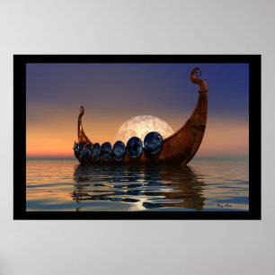 POSTER IMPRIMER VIKING BOAT 2