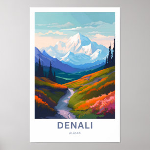 Poster Imprimer voyage de Denali Alaska