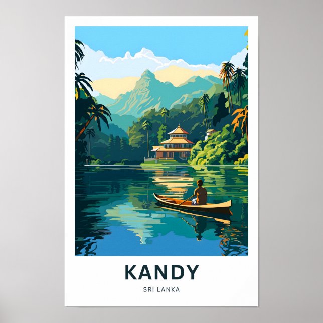 Poster Imprimer voyage de Kandy Sri Lanka (Devant)