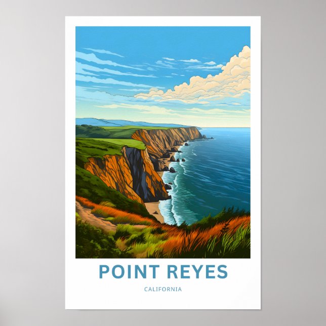 Poster Imprimer voyage de Point Reyes Californie (Devant)