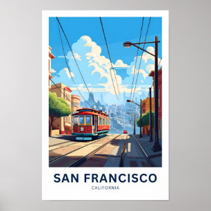 Poster Imprimer voyage de San Francisco Californie