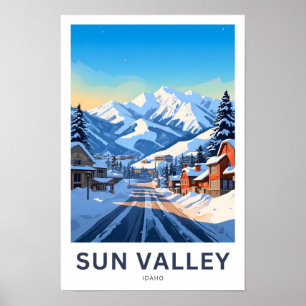 Poster Imprimer voyage de Sun valley Idaho