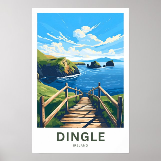 Poster Imprimer voyage Dingle Irlande (Devant)