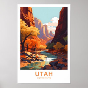Poster Imprimer voyage États-Unis Utah