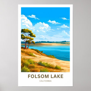 Poster Imprimer voyage Folsom Lake California