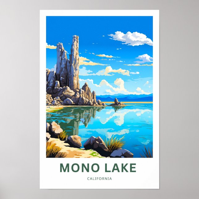 Poster Imprimer Voyage Mono Lake California (Devant)