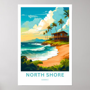 Poster Imprimer Voyage North Shore Hawaii