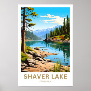 Poster Imprimer voyage Shaver Lake California