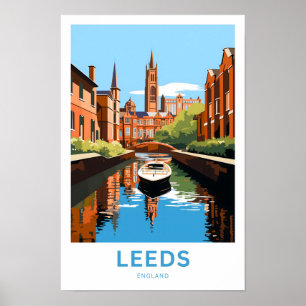Poster Imprimer Voyages Leeds Angleterre