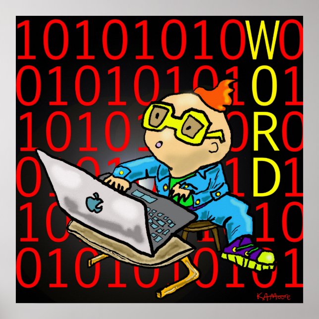 Poster Imprimer "Word"- par Kev Moore (Devant)