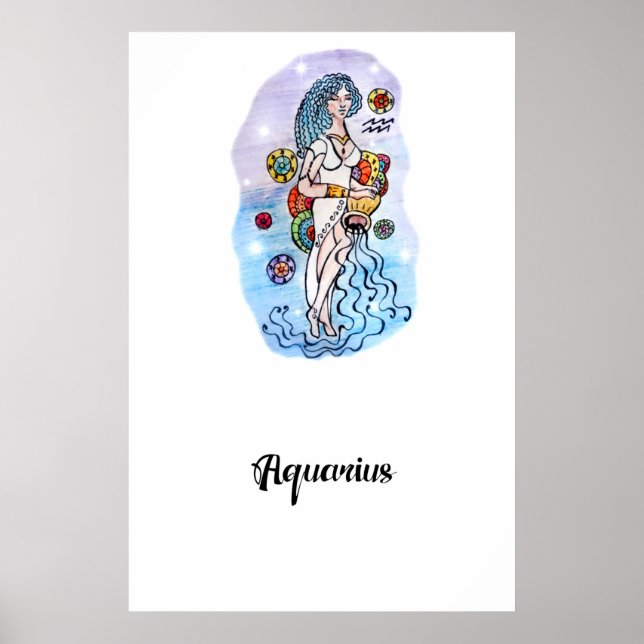 Poster Imprimerie d'art Aquarius (Devant)