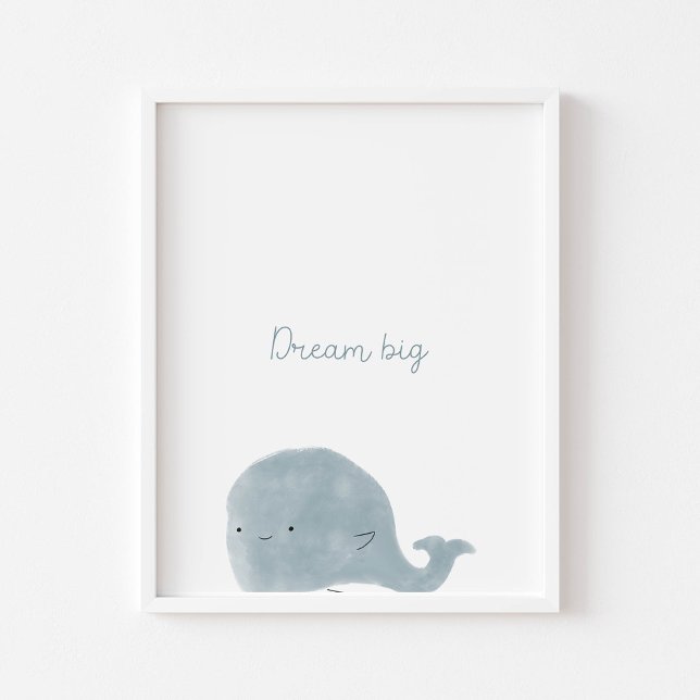 Poster Imprimerie d'art de la pépinière de baleines de rê (Créateur téléchargé)