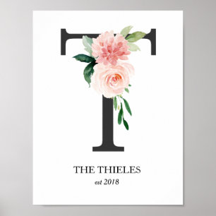 Poster Imprimerie d'art monographique, Lettre T, Mariage,