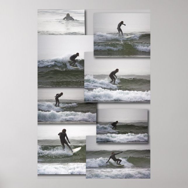 Poster Imprimerie d'art Surfin (Devant)