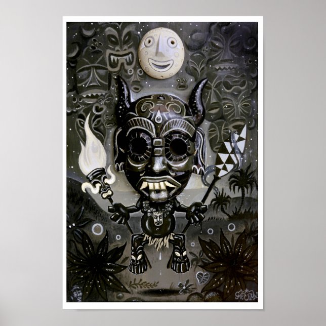 Poster Imprimerie d'art "The Night Marcher" - (art surréa (Devant)