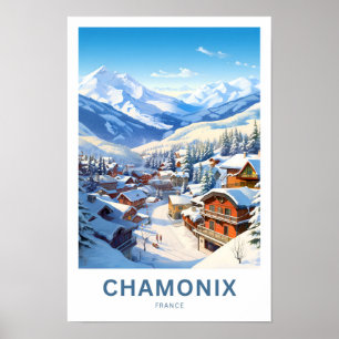 Poster Imprimerie de voyage de Chamonix France