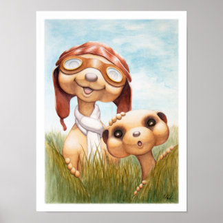 Poster Imprimerie Meerkats
