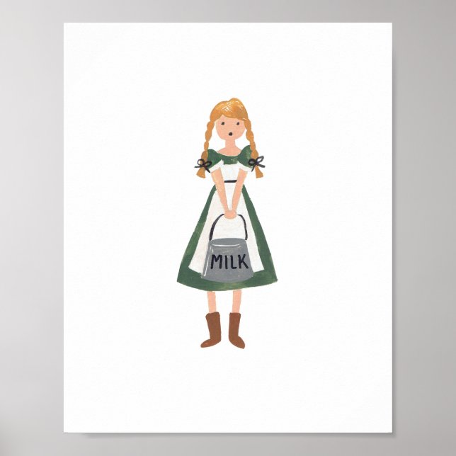 Poster Imprimerie Milkmaid (Devant)